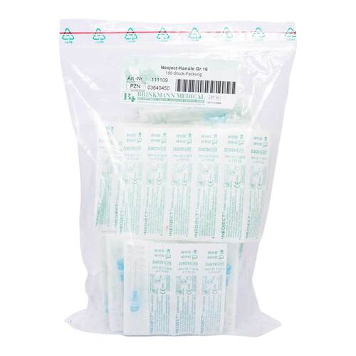 Kan&uuml;len Einmal Neoject Gr&ouml;&szlig;e 16 0,6x25mm - 1