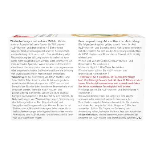 H&S Husten- und Bronchialtee N Filterbeutel - 2