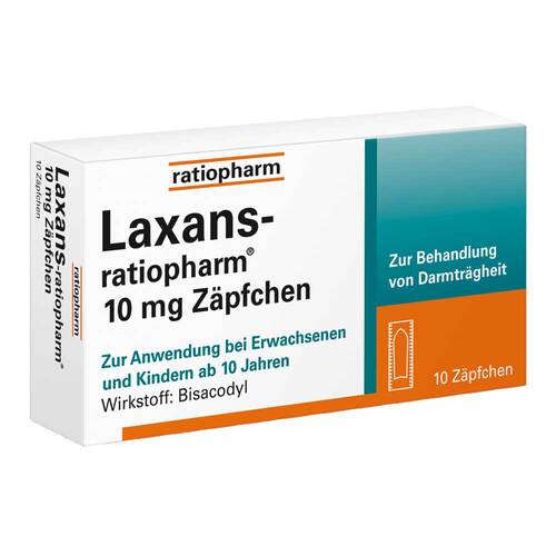 Laxans ratiopharm 10 mg Z&auml;pfchen - 1