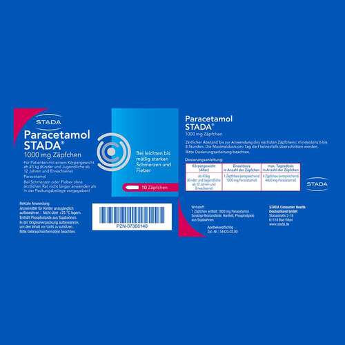 Paracetamol STADA® 125 mg Z&auml;pfchen - 3