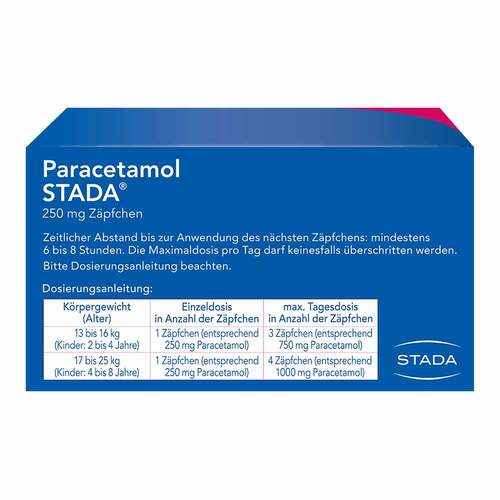 Paracetamol STADA® 250 mg Z&auml;pfchen - 2