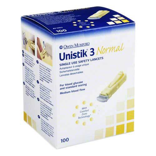 Unistik 3 Normal 1,8mm EinDr. Tiefe Stechhilfe - 1