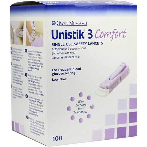 Unistik 3 Comfort 1,8mm EinDr. Tiefe Stechhilfe - 1