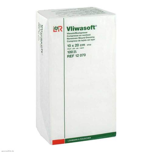 Vliwasoft Vlieskompressen 10x20cm 4-lagig unsteril - 1