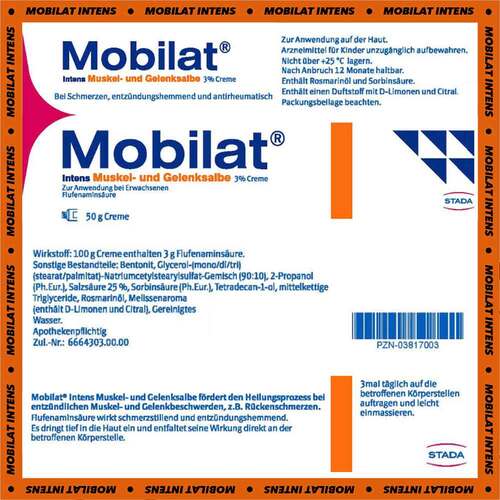 Mobilat Intens Muskel- und Gelenksalbe 3% Creme - 7