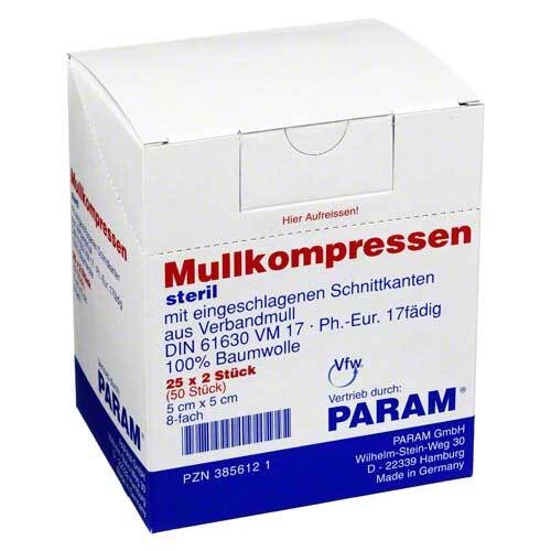 Mullkompressen 5x5 cm 8-fach steril - 1