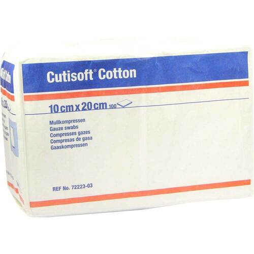 Cutisoft Cotton Kompresse 10x20c - 1