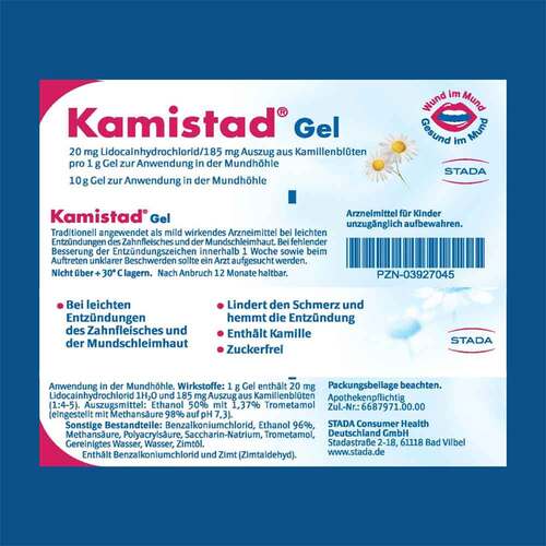 Kamistad Gel bei Zahnfleischentz&uuml;ndungen und Aphten - 3