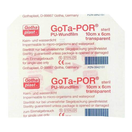 Gota-Por PU Wundfilm 10x6 cm steril Pflaster - 1