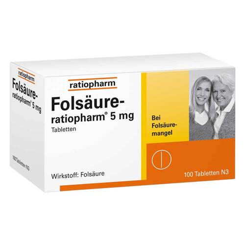 Fols&auml;ure Ratiopharm 5 mg Tabletten - 1