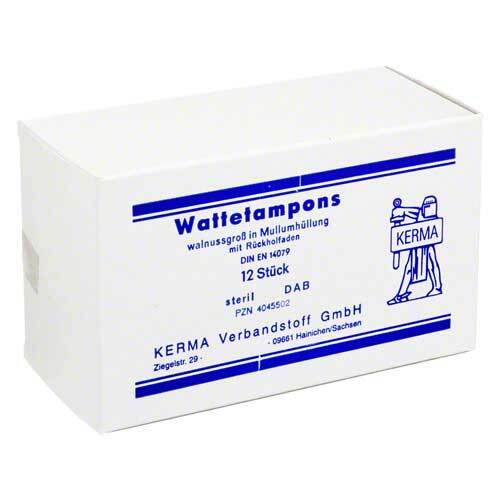 Wattetampons walnussgro&szlig; steril Mullumh&uuml;llung - 1