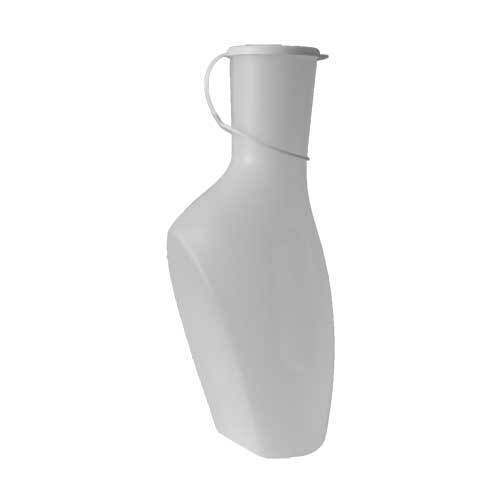 Urinflasche f&uuml;r M&auml;nner milchig Kunststoff mit Vers. - 1