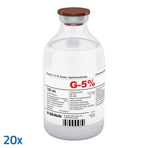 Glucose 5% B.Braun Injektionsl&ouml;sung - 1