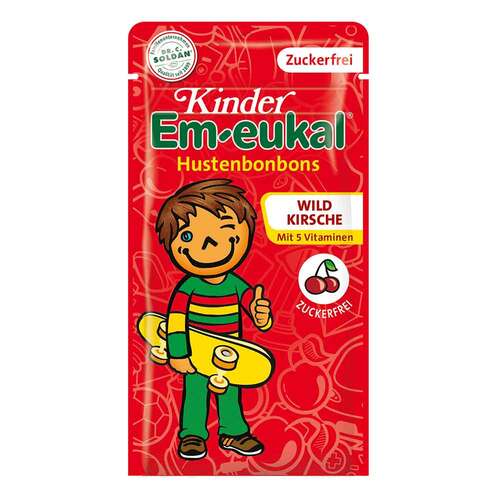 Kinder Em-eukal Hustenbonbons Wildkirsche zuckerfrei - 1