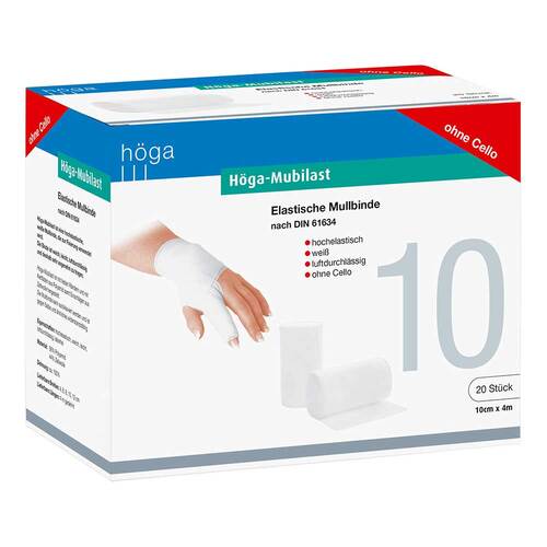 H&ouml;ga Mubilast Fixierbinde 10cmx4m ohne Cellophan - 1