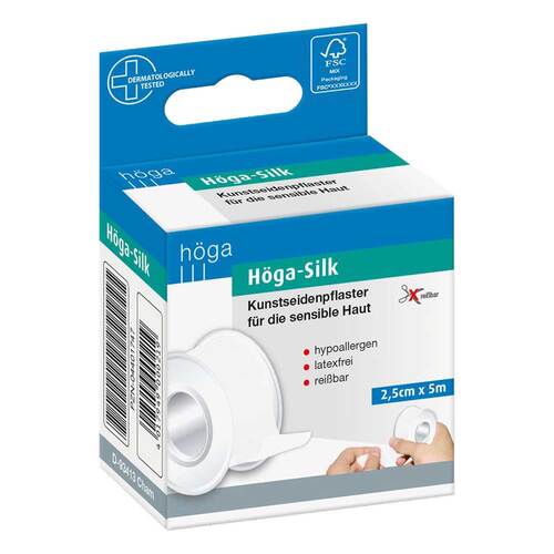 H&ouml;ga Silk Pflaster 2,5cmx5m - 1