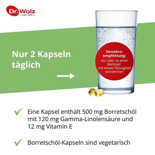 Borretsch&ouml;l Kapseln Dr. Wolz - 4