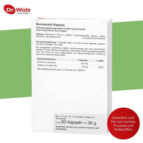 Borretsch&ouml;l Kapseln Dr. Wolz - 5