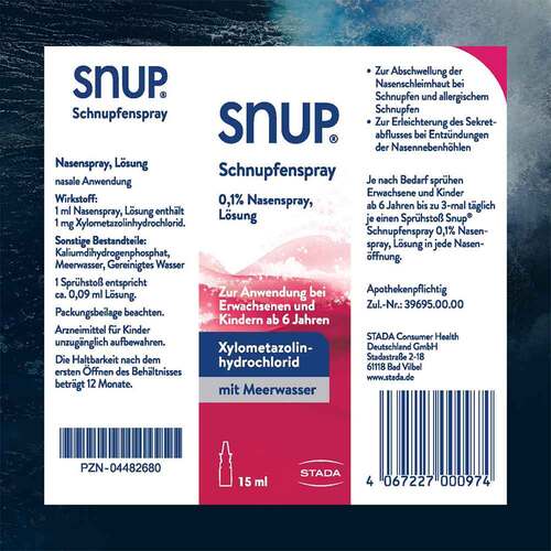 Snup Schnupfenspray 0,1% Nasenspray - 7