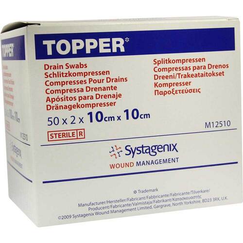 Topper Schlitzkompresse steril 10x10 cm - 1