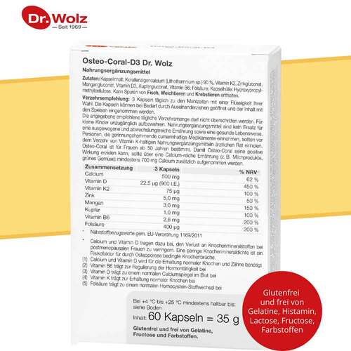 Osteo Coral D3 Dr. Wolz Kapseln - 7