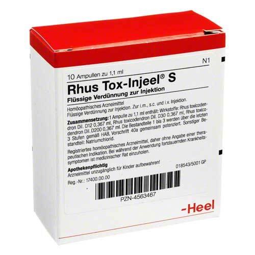 Rhus toxicodendron Injeel S Ampullen - 1