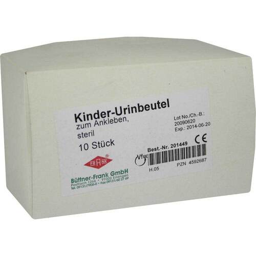 Urin Auffangbeutel Kind steril 100 ml zum Ankleben - 1