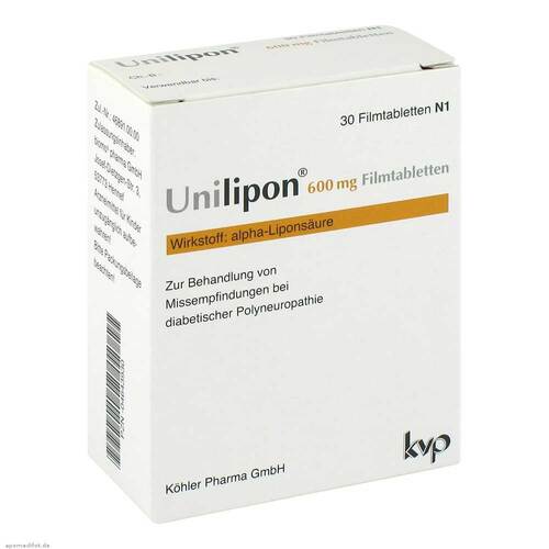 Unilipon 600 mg Filmtabletten - 1