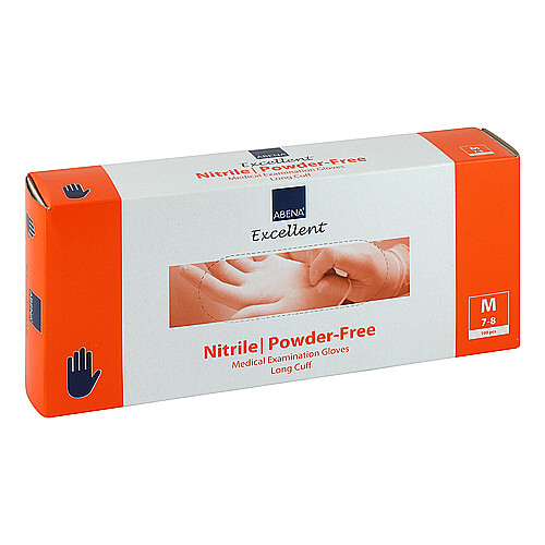 Nitril Handschuhe puderfrei x-lang medium - 1