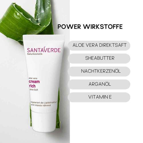 Aloe Vera Creme rich ohne Duft - 5