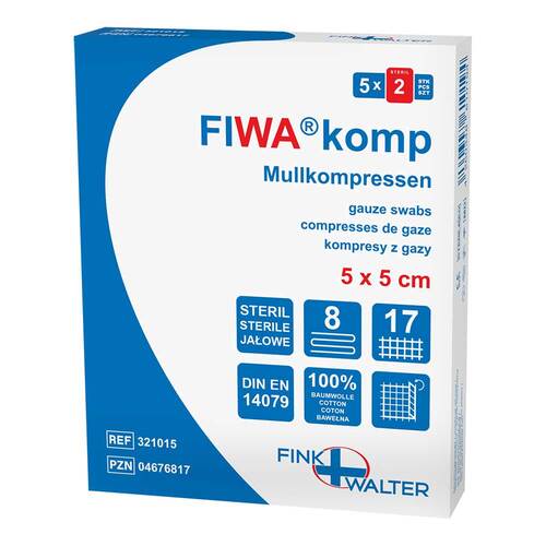 Mullkompressen 5x5 cm steril 8-fach - 1