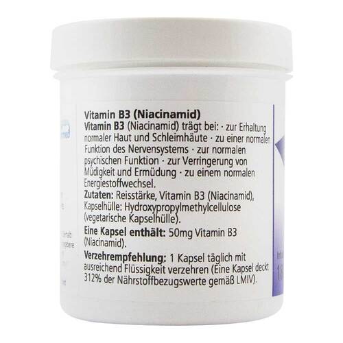 Vitamin B3 Niacinamid 50 mg Gerimed Kapseln - 2