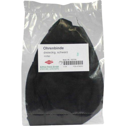 Ohrenbinde schwarz mittel - 1