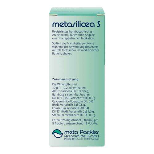Metasilicea S Tropfen zum Einnehmen - 2