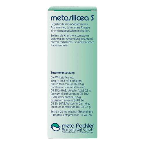 Metasilicea S Tropfen zum Einnehmen - 2
