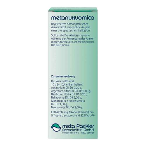 Metanuxvomica Tropfen zum Einnehmen - 2