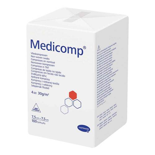 Medicomp Kompressen 7,5x7,5 cm unsteril - 1