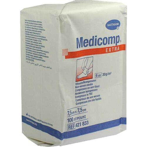 Medicomp Extra Kompressen 7,5x7,5 cm unsteril - 1