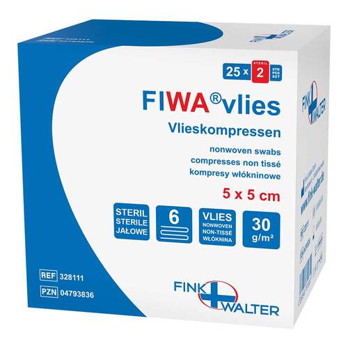 Vlieskompressen 5x5 cm steril 6fach - 1