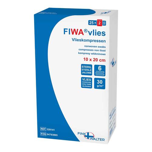 Vlieskompressen 10x20 cm steril 6fach - 1