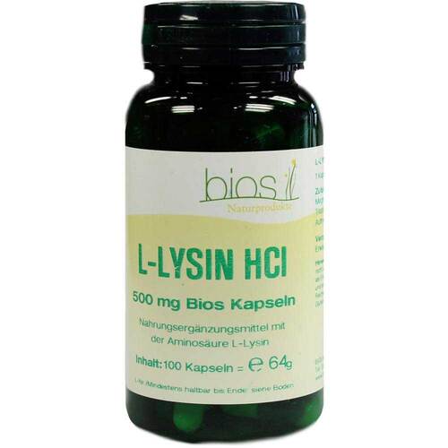 L-Lysin HCL 500 mg Bios Kapseln - 1