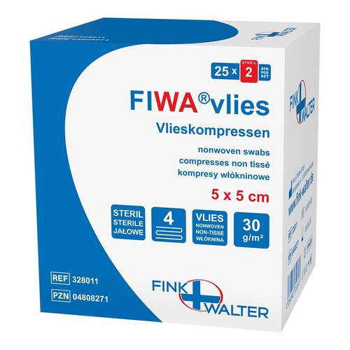 Vlieskompressen 5x5 cm steril 4fach - 1