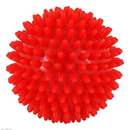 Massageball Igel 9 cm rot - 1