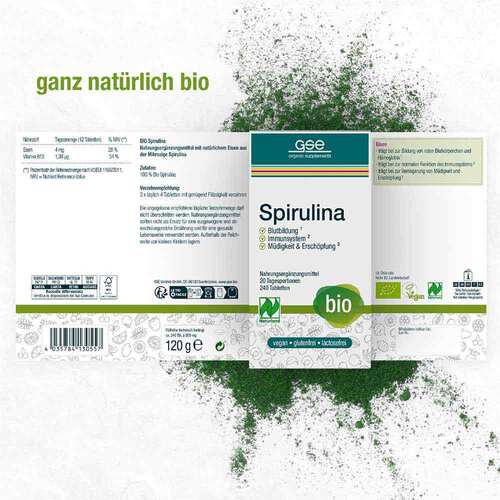 Spirulina 500 mg Bio Naturland Tabletten - 2