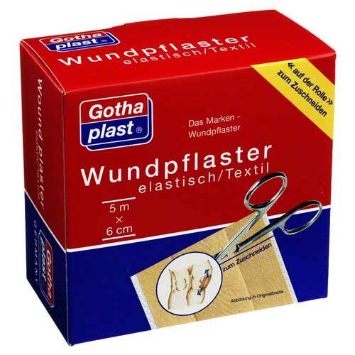 Gothaplast Wundpflaster elast 6 cm x 5 m Rolle - 1