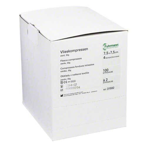 Vlieskompressen 7,5x7,5 cm steril 4fach - 1