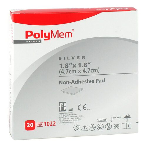 Polymem Silber Pad 5x5cm - 1