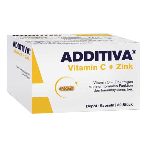 Additiva Vitamin C + Zink Depotkapseln Aktionspackung - 1