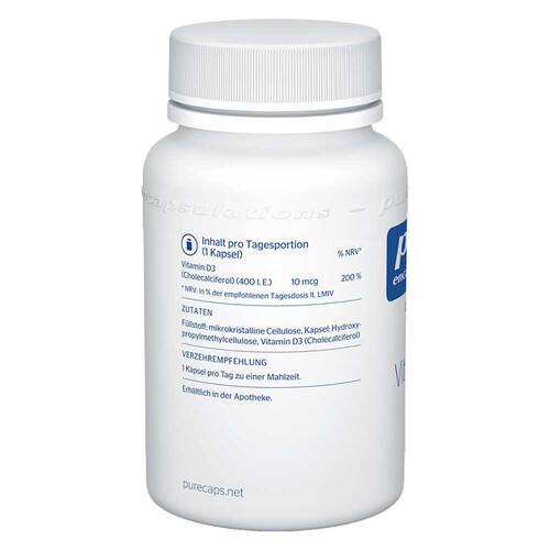 Pure Encapsulations Vitamin D3 400 I.E. Kapseln - 3