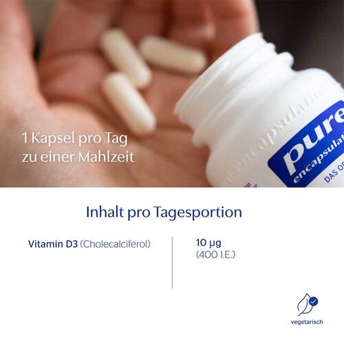 Pure Encapsulations Vitamin D3 400 I.E. Kapseln - 5